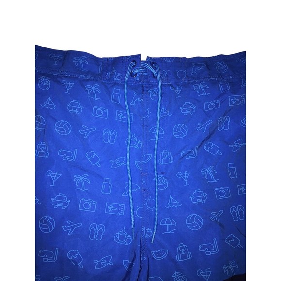 Bud Light Beer Men's Board Shorts Drawstrings poly Blend Swim Trunks 2XL 44/46 - Picture 5 of 8